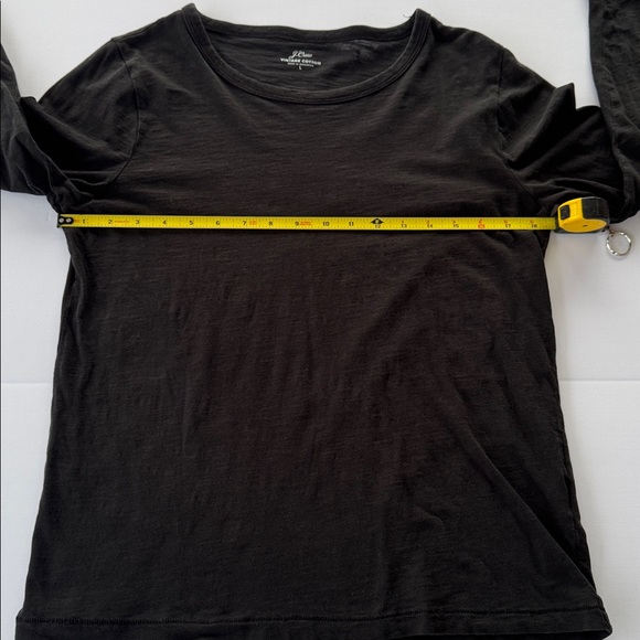 J Crew “vintage cotton” black long-sleeve tee/tshirt, size large - Picture 5 of 6